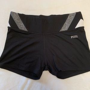 PINK Black Yoga Shorts